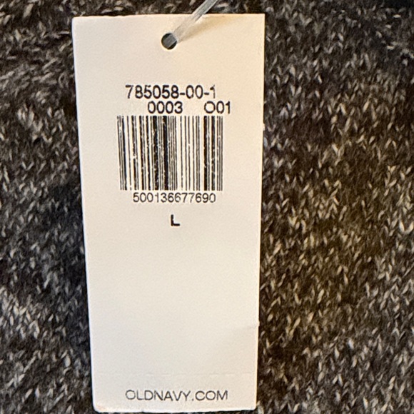 Old Navy Black Marl SoSoft Turtleneck Tunic Sweater/NWT/L - Picture 9 of 15